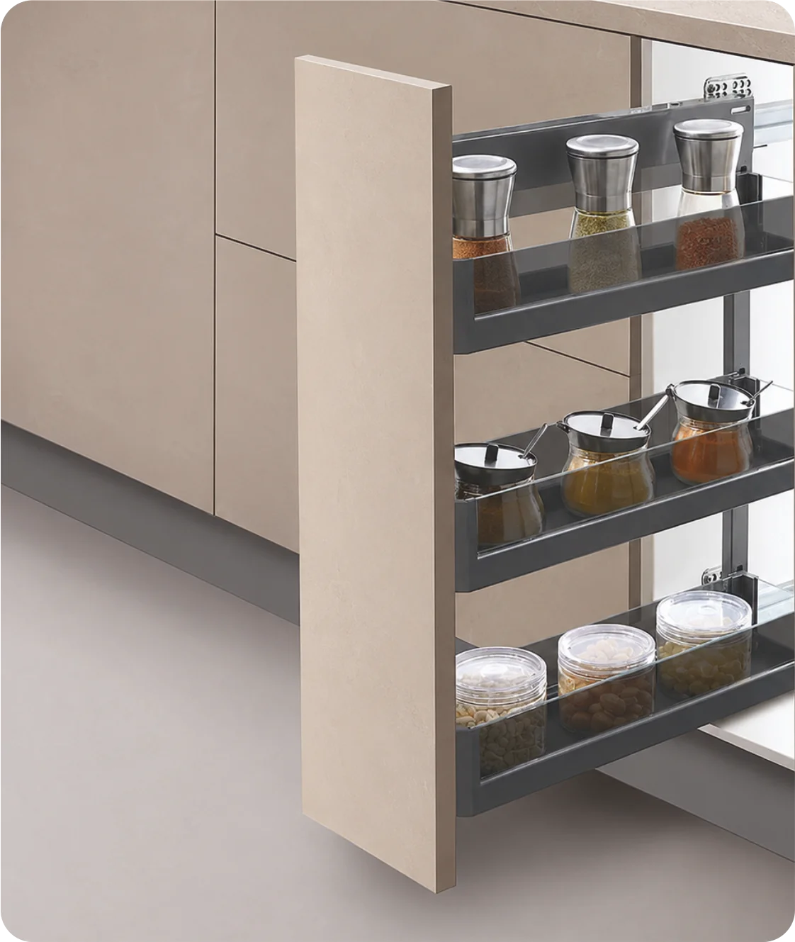 GLASS PULL-OUT UNIT